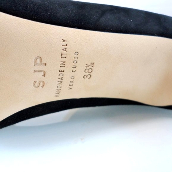 NIB$545 SJP by Sarah Jessica Parker Crystal-Embellished Bow Suede Pumps 38.5 8 - Picture 13 of 15